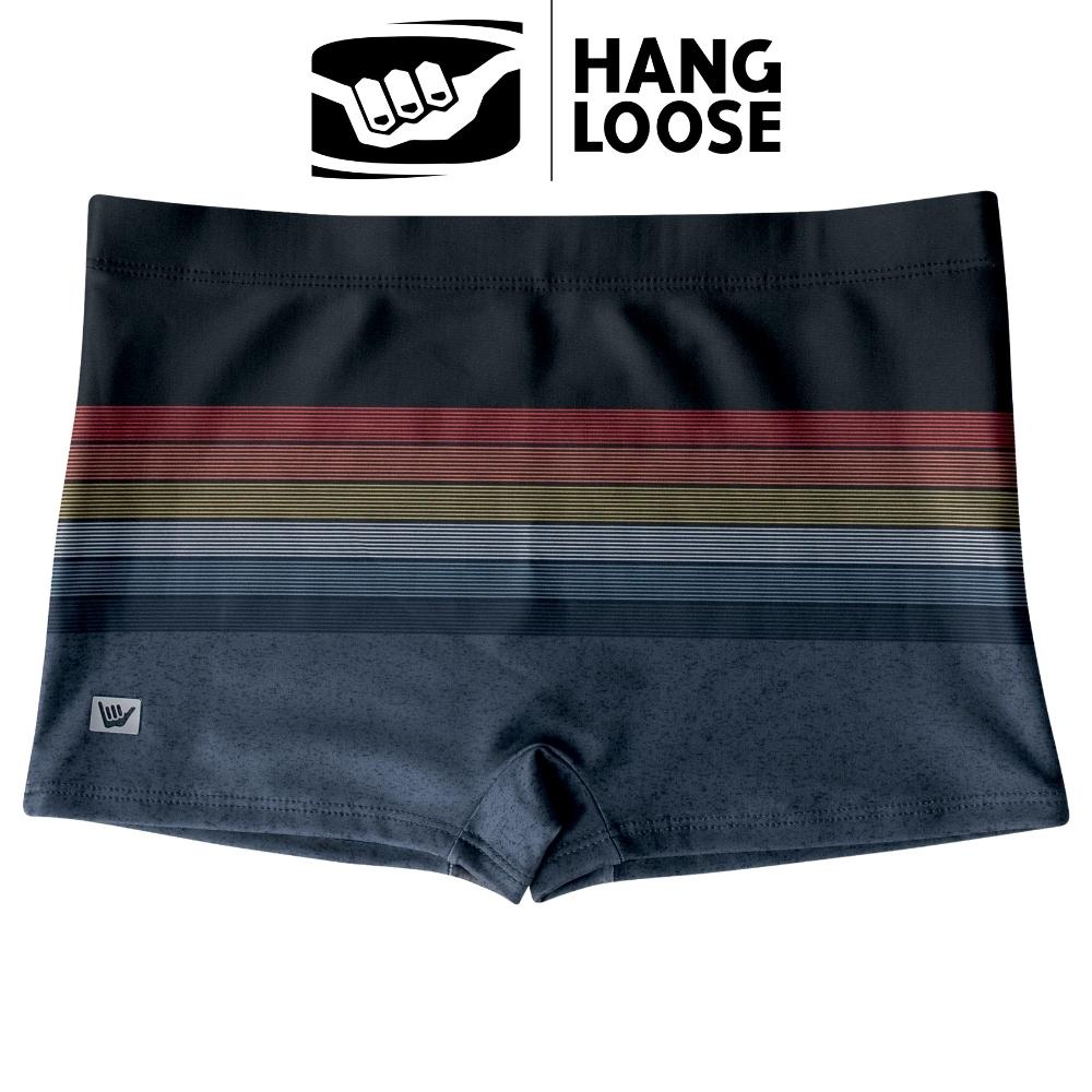 Sunga Hang Loose Boxer Box Masculina Estampa Listra Moda Praia e Piscina Verao Cordao de Regulagem