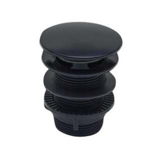 Válvula De Tanque Click 1.1/4 Abs Preto Botão Grande CÓD. 187