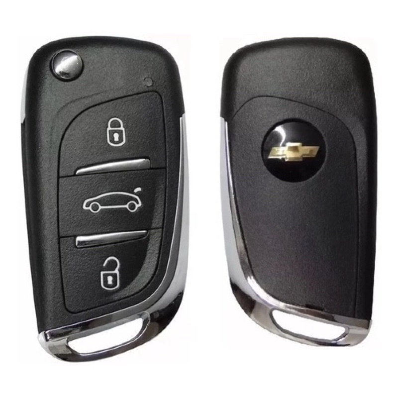 Chave canivete GM Chevrolet pósitron cromada em Oferta na Shopee