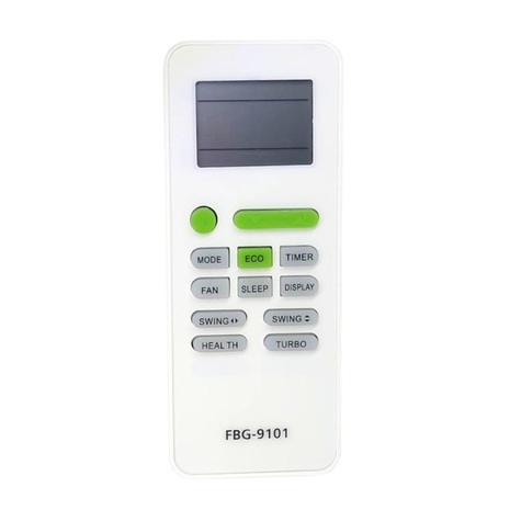 Controle Remoto compativel p/ Ar Condicionado Split Agratto Eco FBG 9101 em Oferta na Shopee