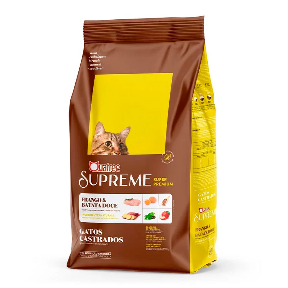 Quatree Supreme Gatos Castrados Frango E Batata Doce