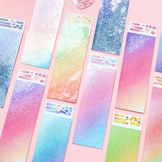 Adesivos MOHAMM 3 Folhas Glitter Laser