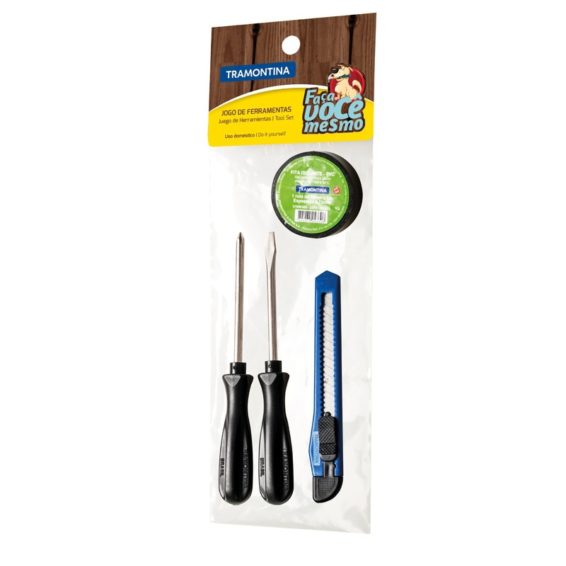 Kit De Ferramentas 4 Peças Para Casa Dia-a-dia Tramontina