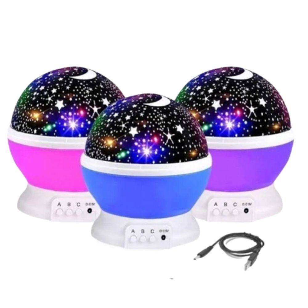 Luminária Projetor Estrela 360º Galaxy Abajur  99802 em Oferta na Shopee