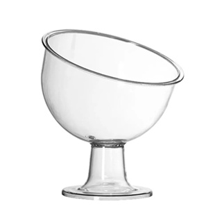 Taça Inclinada Pequena Acrílica Para Doces 400ml - Três Triangulos em Oferta na Shopee