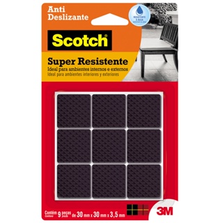 Protetor Antideslizante 3M Scotch Grande 9 Peças Quadrado Preto Não Risca em Oferta na Shopee
