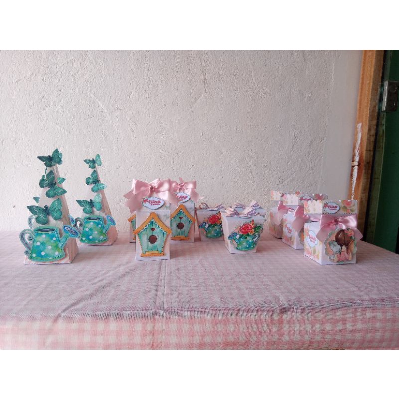 kit festa Jardim encantado/lembrancinha de aniversário/mimo de aniversário/ caixa personalizada