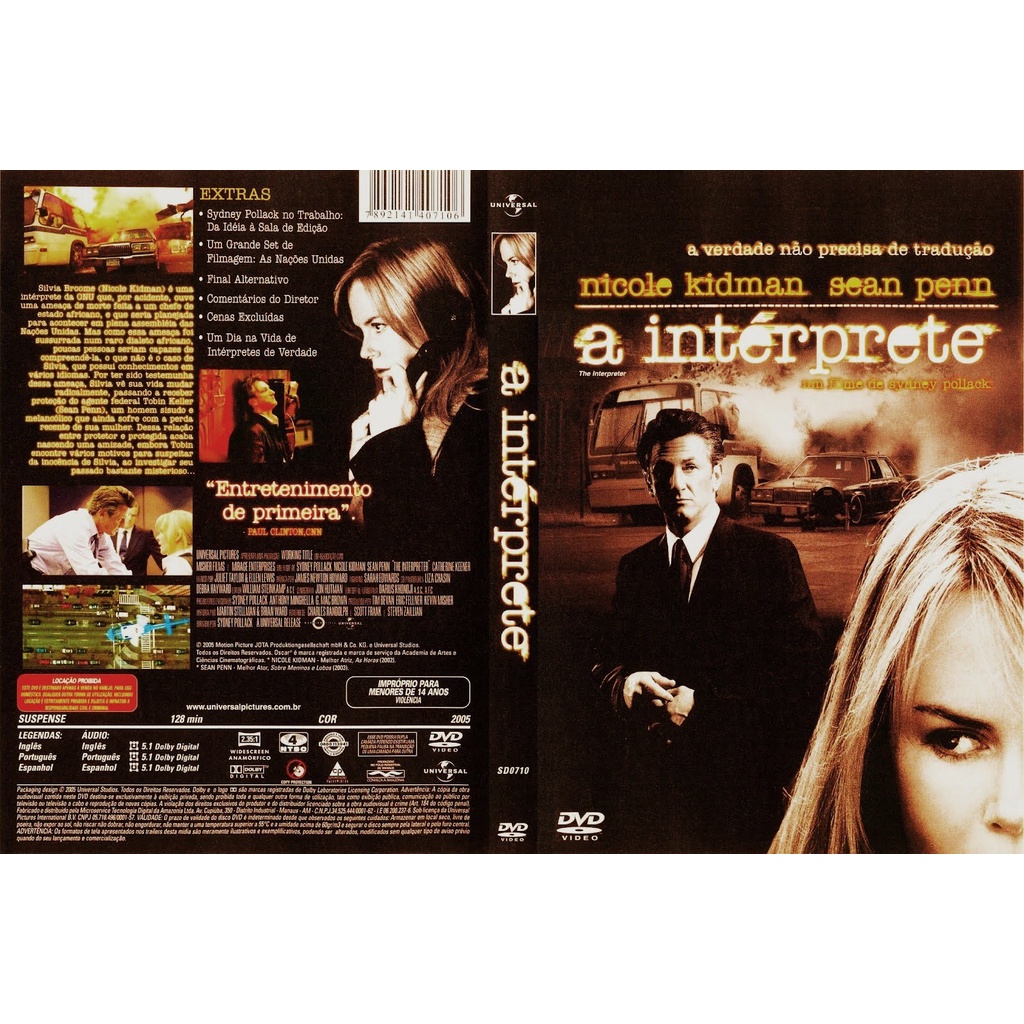 DVD Original A Intérprete (Nicole Kidman, Sean Penn)