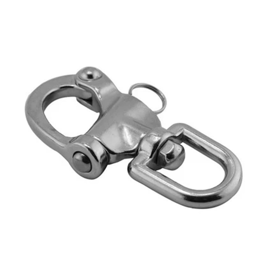 Engate Rápido Gato Manilha e Destorcedor em Aço Inox 70mm