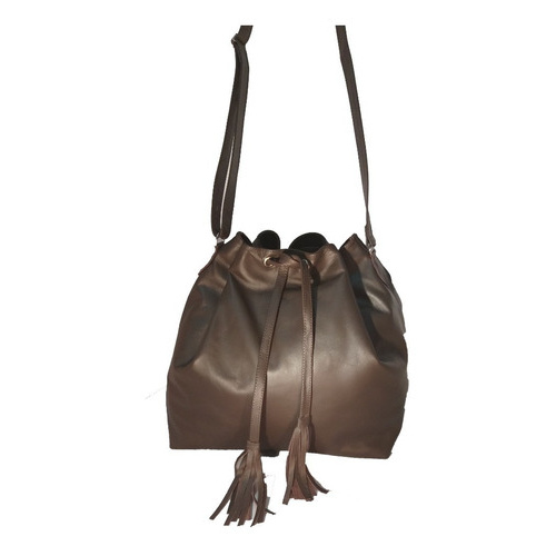 Bolsa Transversal Saco Grande Couro Legítimo Feita a mão