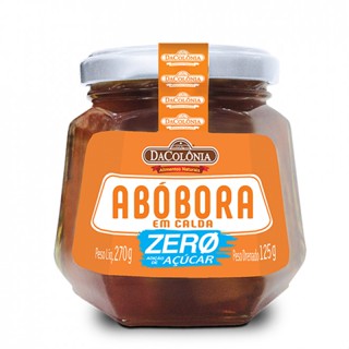 Doce Em Compota De Abóbora Zero Açúcar 270g - Dacolônia em Oferta na Shopee