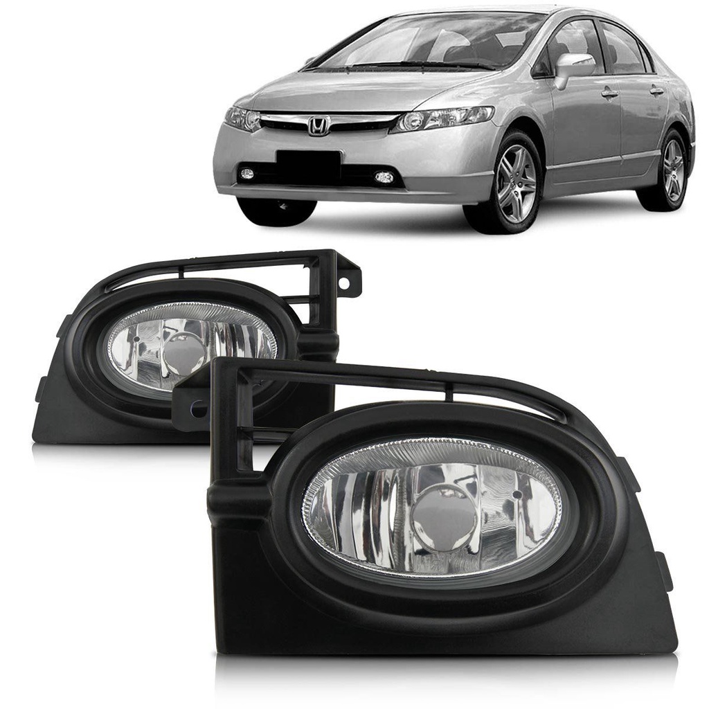 Par Farol Milha Civic 2007 2008 em Oferta na Shopee