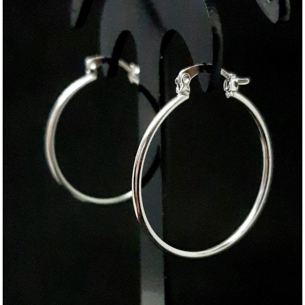 Brinco Aço Inox Argola de Trava em Oferta na Shopee