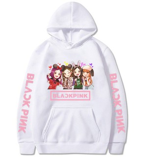 Blusa Moletom Canguru Unissex Algodão BLACKPINK Kpop Blink GirlGroup Tumblr Moda