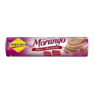 Biscoito Recheado Morango Zero Açúcar 120g