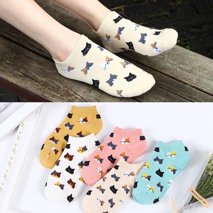 Kit 12 ou 24 Pares Meias Femininas Soquete Estampadas Adulto Confortável Uso Diário Único 35-40 — imagem 2 de 2