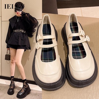 IELGY Pequenos Sapatos De Couro De Sola Grossa Estilo Britânico Retrô JK Saia