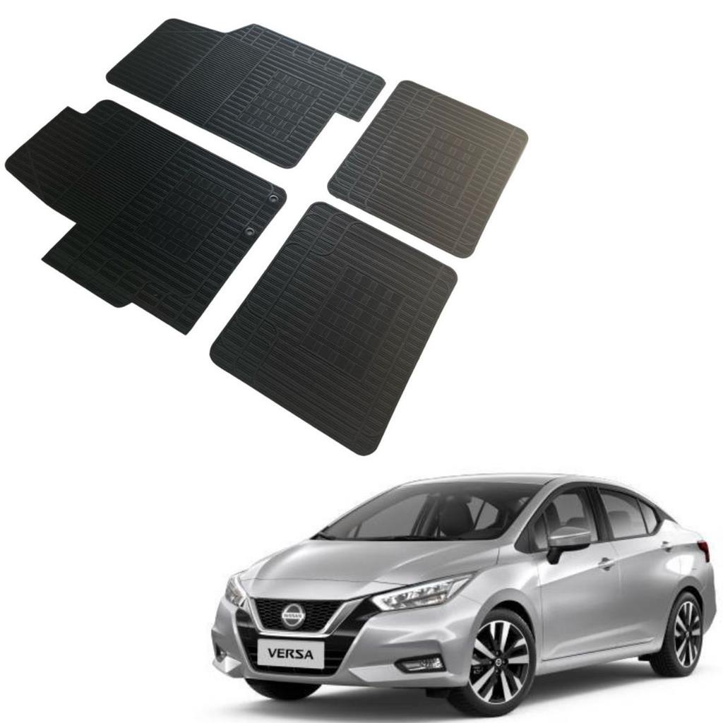 Jogo 4 Pecas Tapete Automotivo Especifico Nissan Versa 100% Borracha Borcol