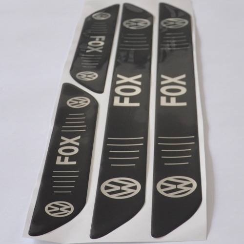 Protetor Soleira 4 Porta Relevo 3d M2 Carro Volkswagen Fox