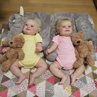 Npk Dois Tamanhos Versão Reborn Da Criança Popular Bonito Gêmeos Menina Boneca Louco Com Rootado Cabelo Macio Cuddle Corpo Boneca De Alta Qualidade