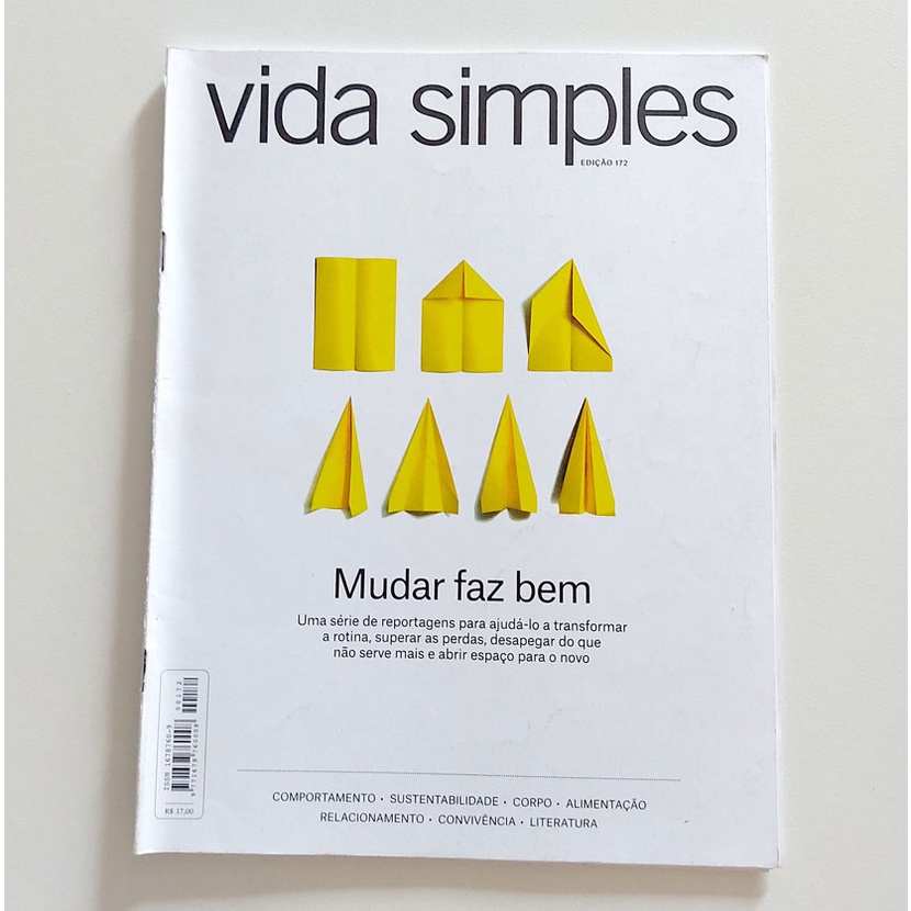 Revista Vida Simples N172 - Mudar Faz Bem Reportagens s2 | Shopee Brasil