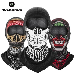 ROCKBROS Máscara Bicicleta Motocicleta Legal Padrão De Crânio Proteção Solar Roupa De Cabeça Respirável Ciclismo Cachecol Acessórios De