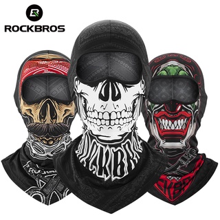 ROCKBROS Máscara Bicicleta Motocicleta Legal Padrão De Crânio Proteção Solar Roupa De Cabeça Respirável Ciclismo Cachecol Acessórios De em Oferta na Shopee