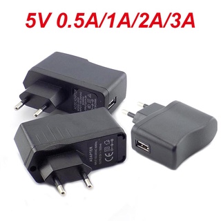 Conector Euro AC 100-240V DC 5V 0.5A 1A 2A 3A Micro USB Carregador De Parede Adaptador De Energia Para Carregamento De Telefone Celular LED