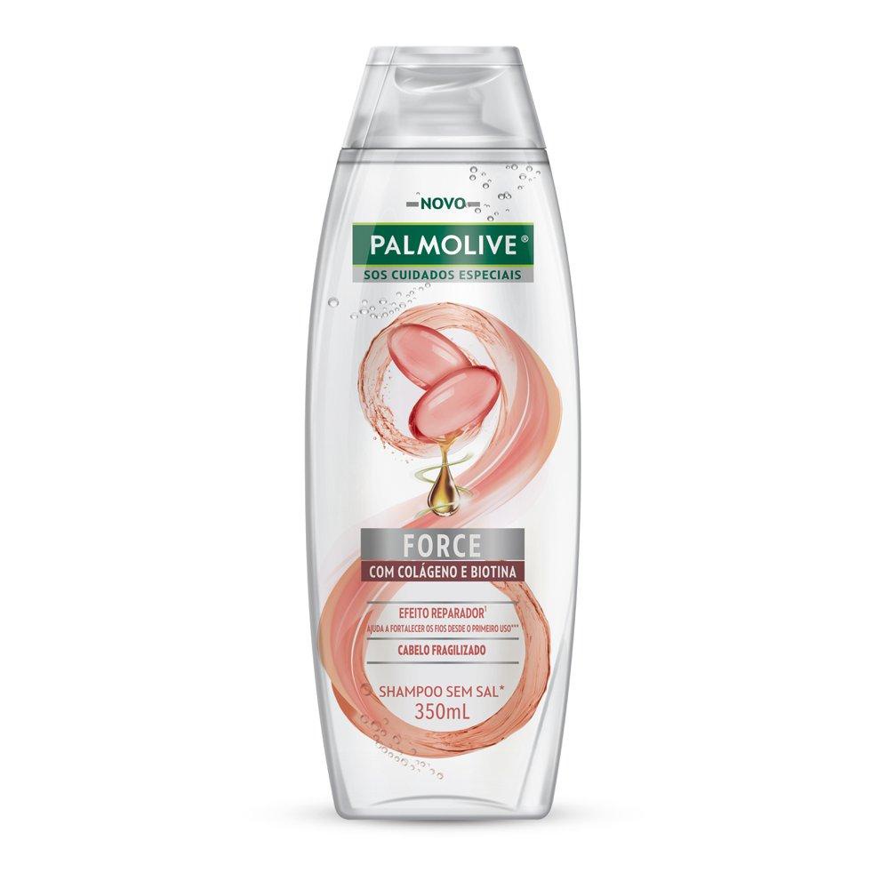 Shampoo Palmolive SOS Cuidados Especiais Force Colágeno 350ml em Oferta na Shopee