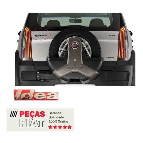 Emblema Letreiro Idea Cromado Novo Original Fiat Shopee Brasil