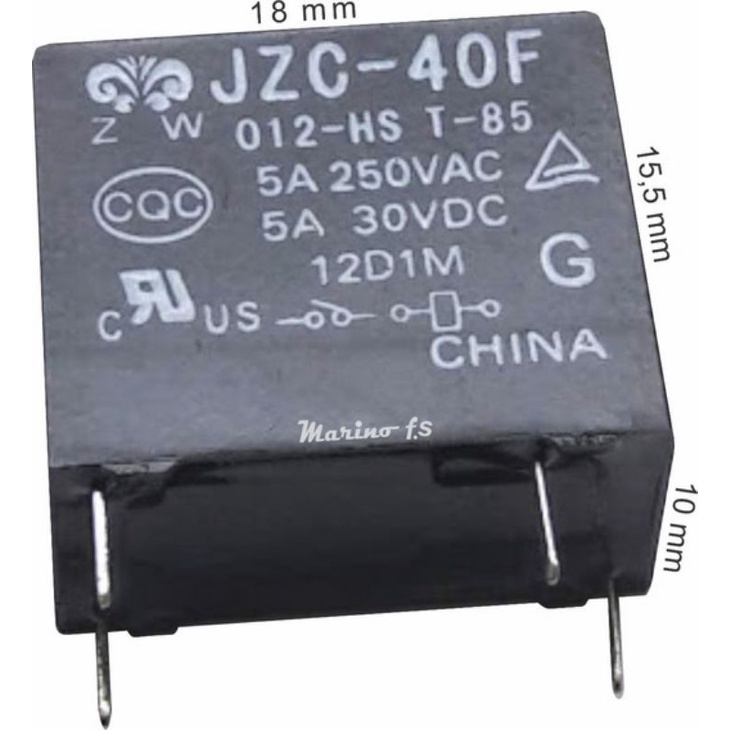Relé JZC-40F De Microondas 12v 5A Original e a Pronta Entrega