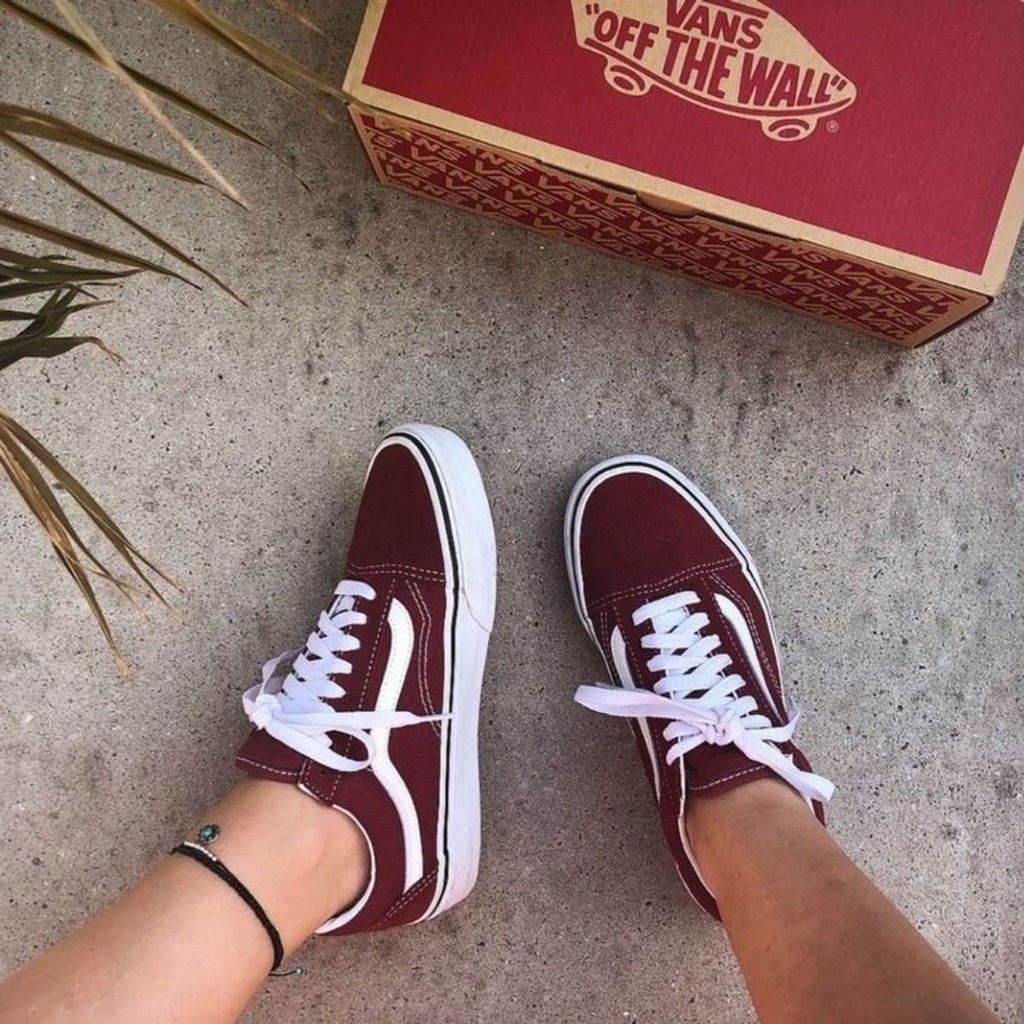 tenis vans bordô