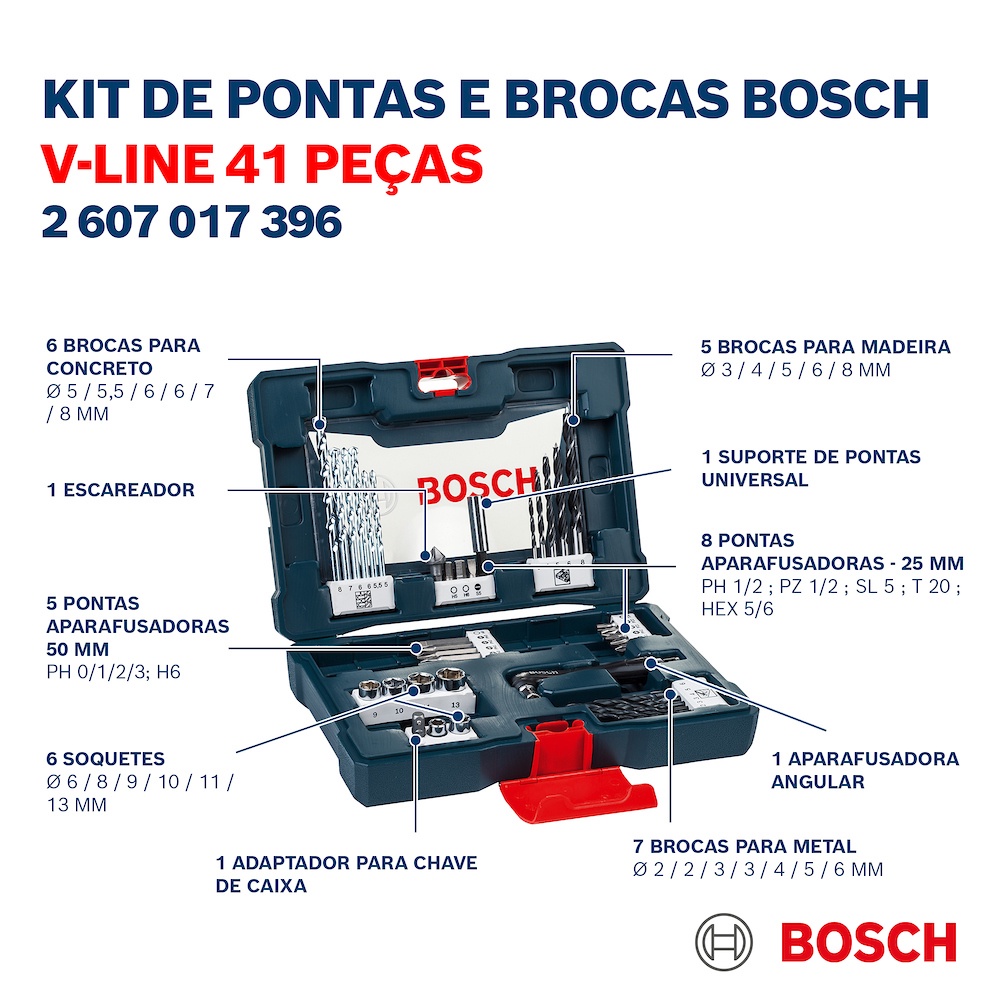 Mala de Acessórios V-Line com 41 peças - Bosch · foto 2