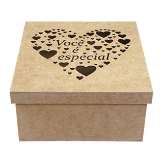 Caixa 20x20x10 Mdf Cru Tampa Sapato Personalizada Diversos Modelos em Oferta na Shopee