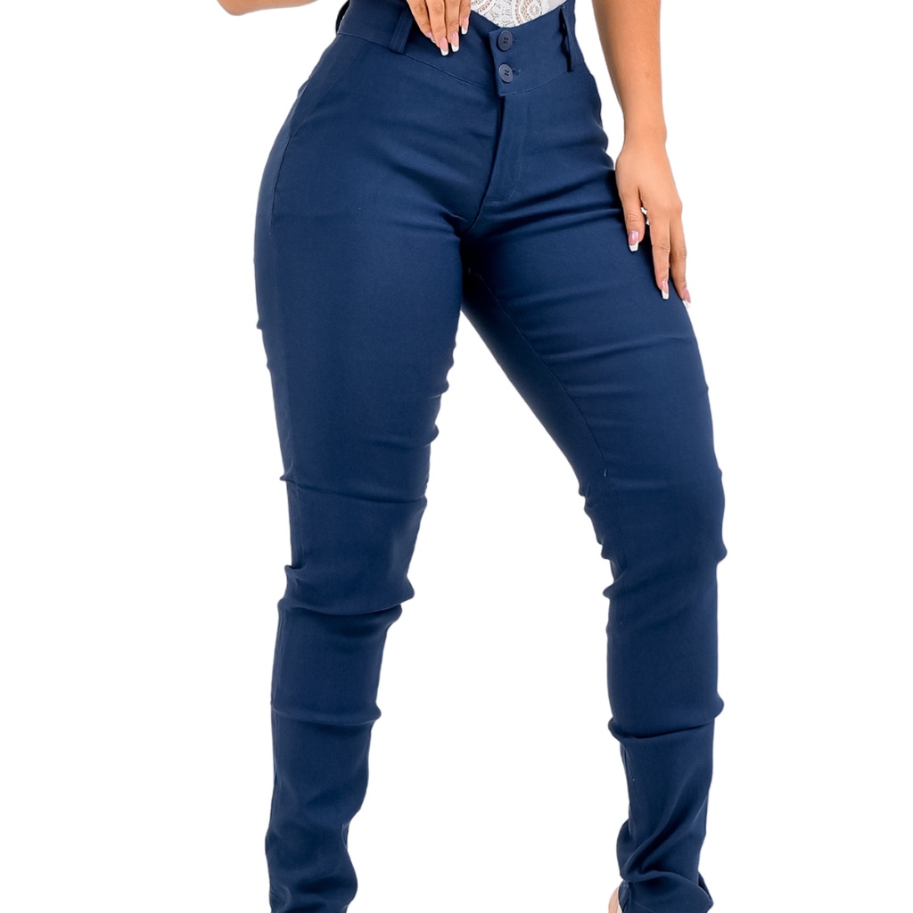 Calça Bengaline Feminina Social Confortavel Pluz Size em Oferta na Shopee