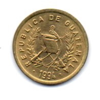 Moeda Guatemala 1 Centavo 1994 Moeda Antiga Estrangeira