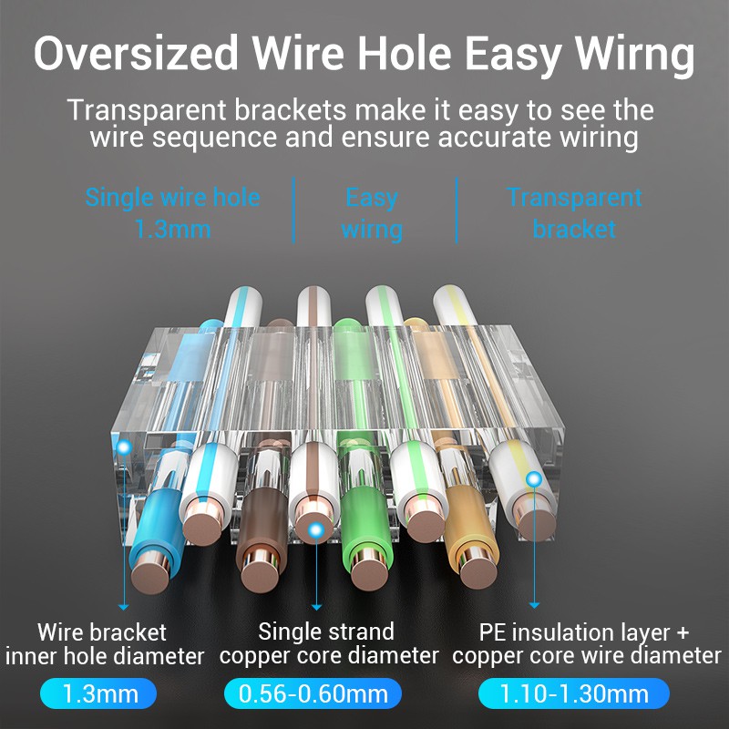 Conector Modular Venção Cat7 50UM 8P8C 10 Pçs Rj45 10 50 — imagem 2 de 2