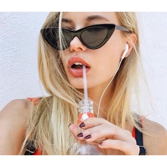 Óculos De Sol De Sol Feminino Com Armação Quadrada / Óculos De Sol De Sol Retrô Gatinho