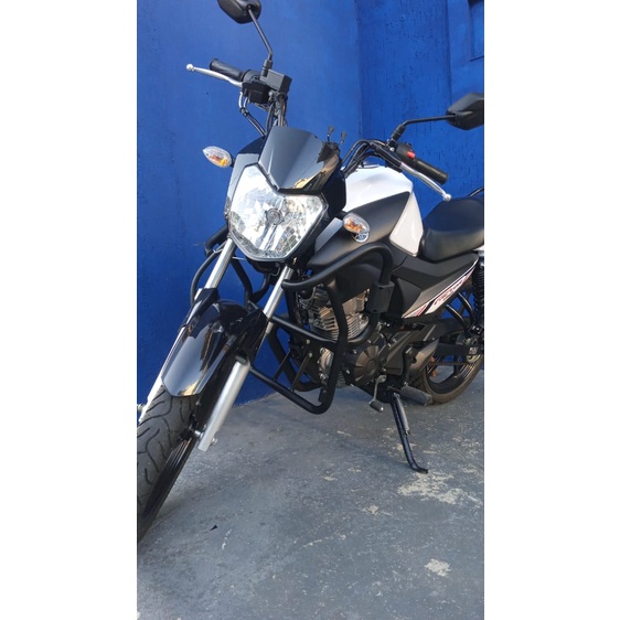 Protetor De Carenagem Moto Motor Yamaha Fazer 150 125 Factor Preto Fosco