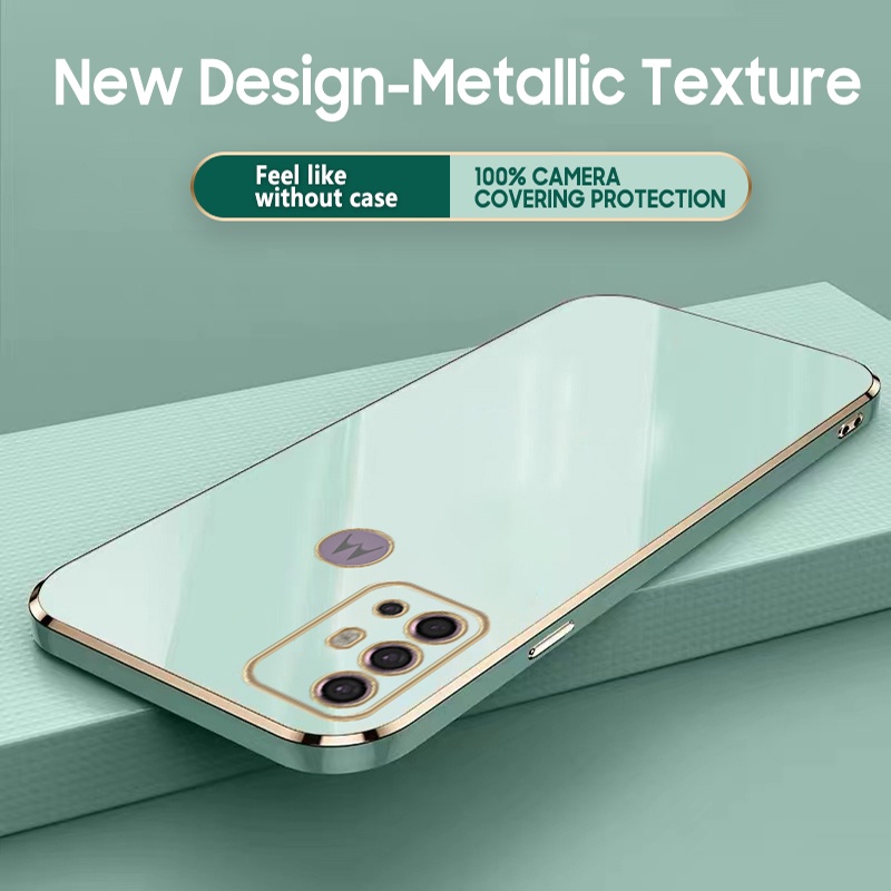 Nova Capa Revestida Para Motorola Moto G10 G20 G30 G60 Suave Quadrado Macio Sili