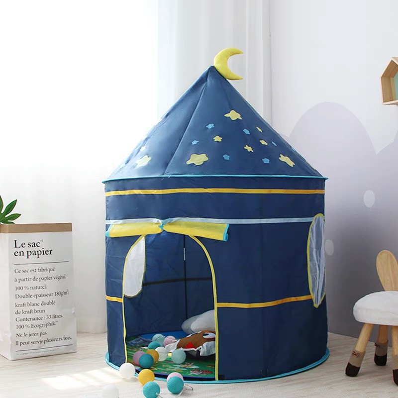 Barraca Dobrável Criança Brincar Toca Tenda Cabana Infantil Rosa Azul ...
