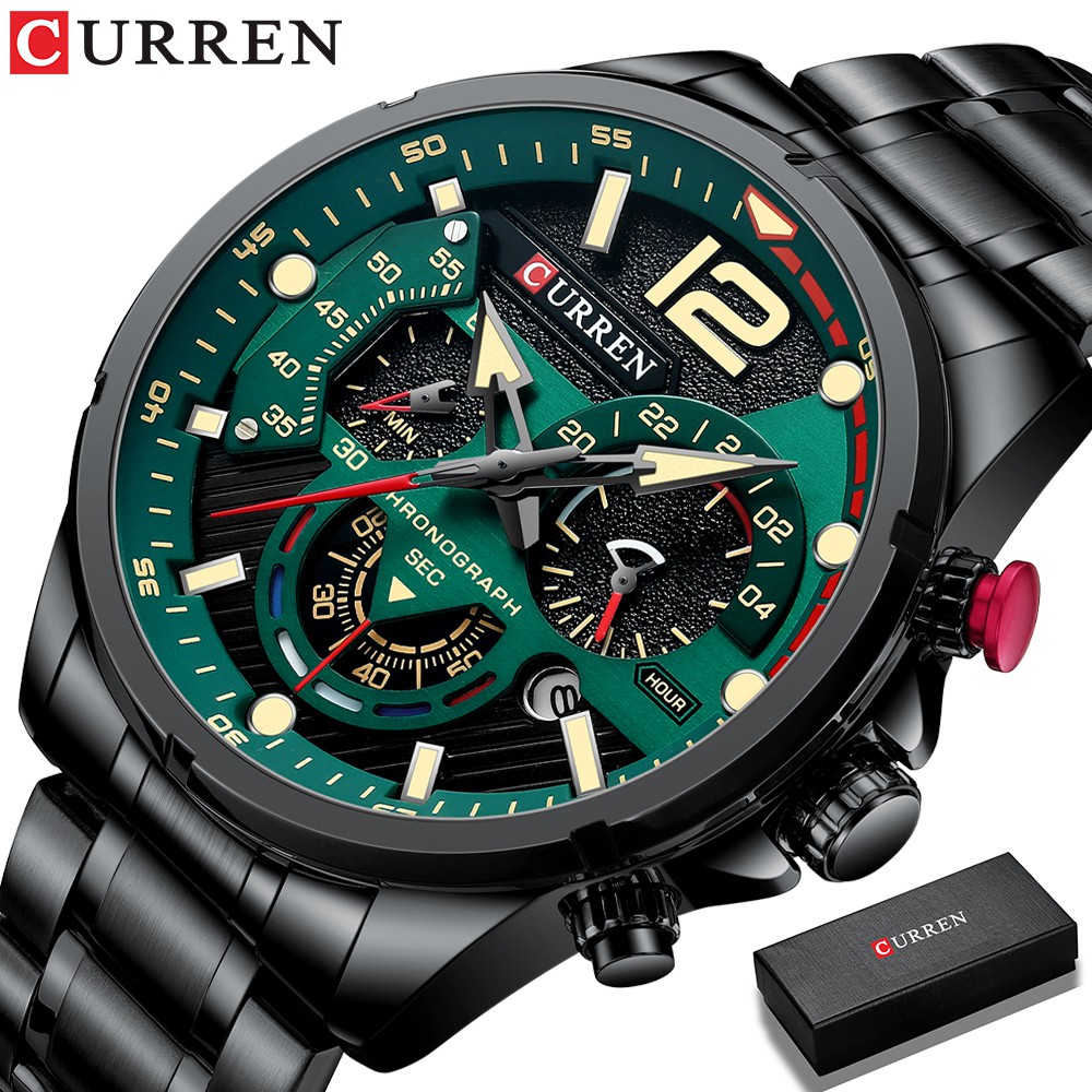 CURREN Marca Top Luxo Original Relógio Masculino Moda Criativos Esporte Casual Quartz Presente à prova d'água Relógios Masculinos 8395a - Watches