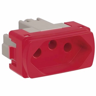 Modulo Tomada 2P+T 20A Vermelha S3B70359 Schneider