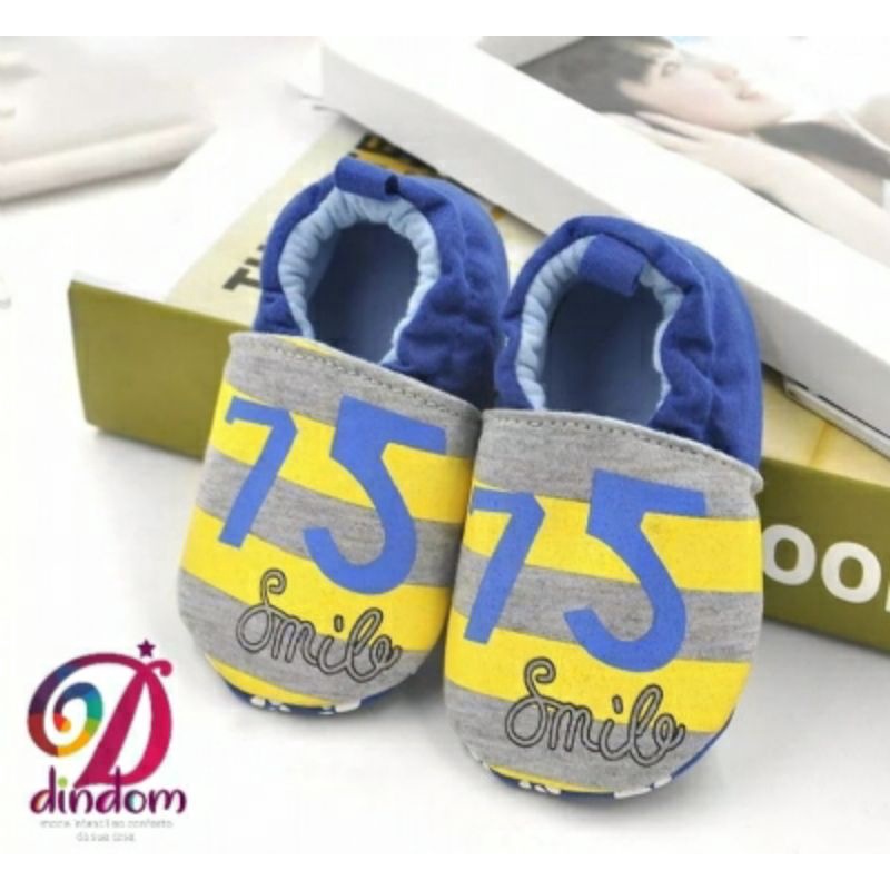 Pantufa de Bebê Menino Recém-nascido Infantil com Antiderrapante