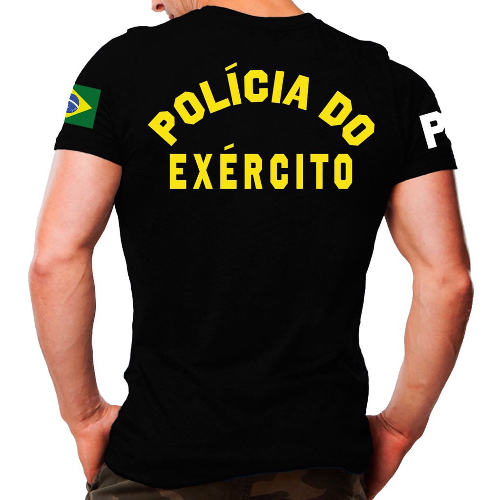 Camiseta Polícia Exército Brasileiro - Não é uniforme | Shopee Brasil