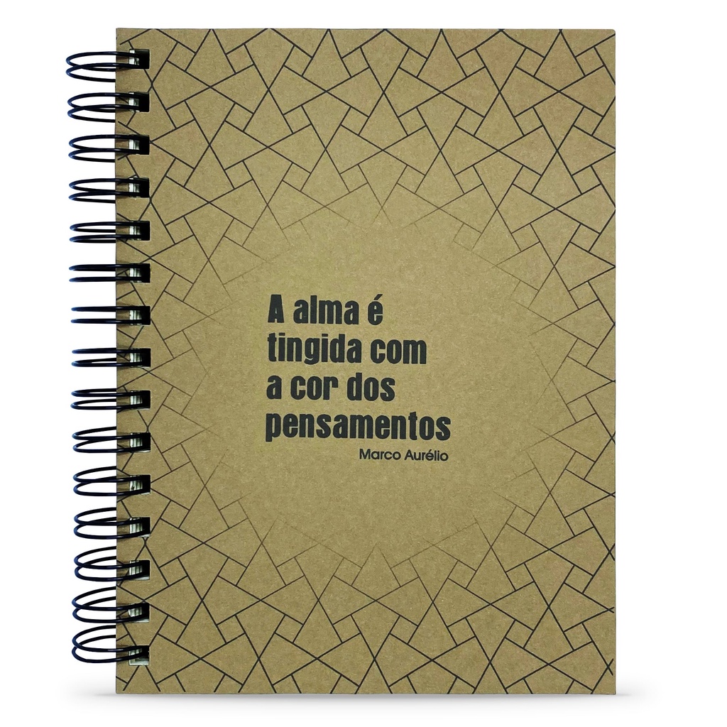 Caderno Estoicismo Marco Aurélio "A Cor dos Pensamentos" 125 Fls. A5 Capa Dura