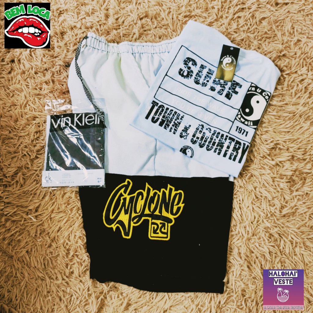Bermuda Cyclone Veludo+ Camisa Cyclone Algodão