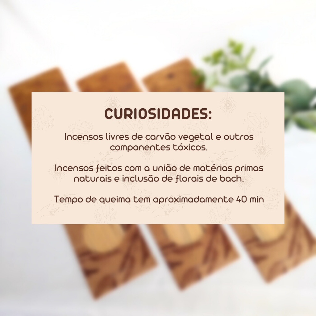 Kit 6 Incensos Artesanal 60 Varetas Natural Nectar da Lua Floral de Bach Aromaterapia Sem Carvão Envio Rápido — imagem 2 de 2