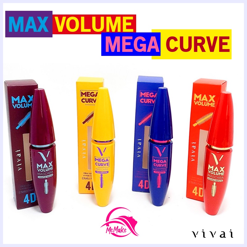 Rímel 4D mega curve e max volume/ máscara de cílios/ mascara de cilios/ rímel …
