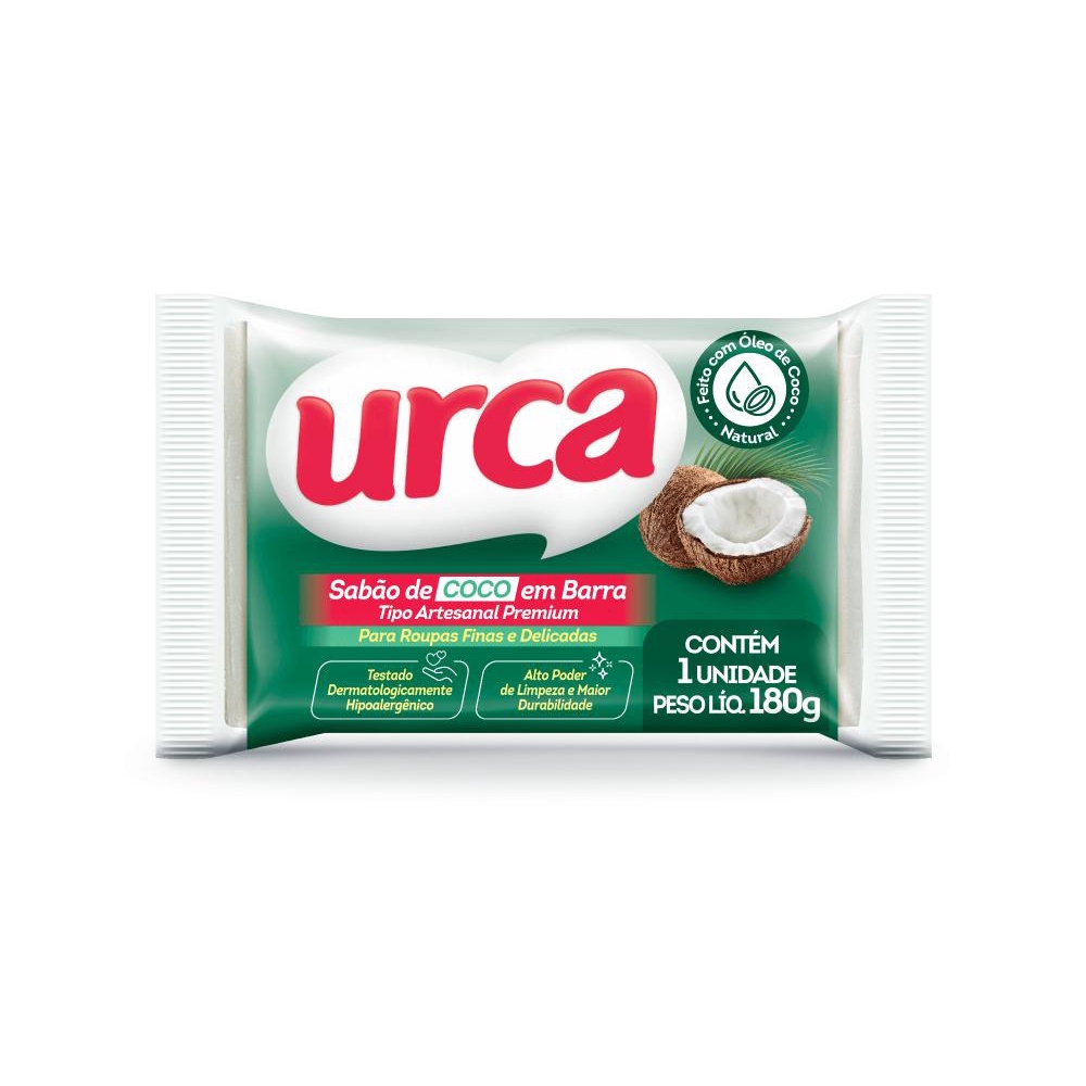 Sabao em Pedra Coco Urca Premium Flowpack 180g